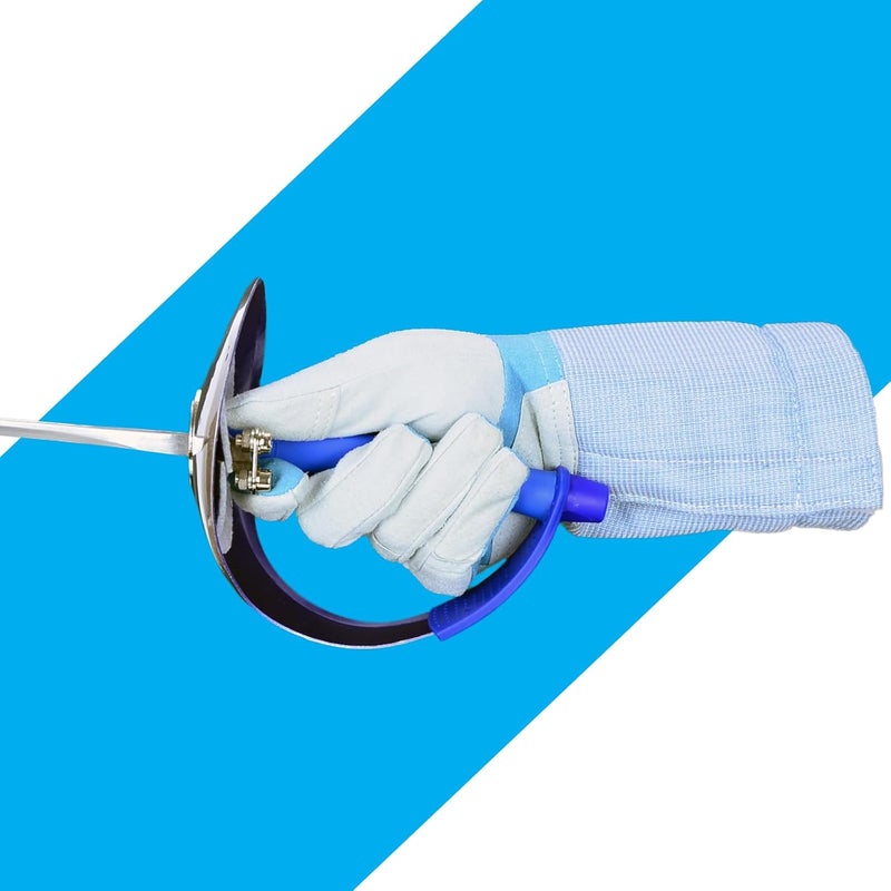 FEFOSAEP Fencing Gloves - Leather Fencing Glove for Sabre - Washable Electric Saber Glove Lightweight Cuff - Image 2